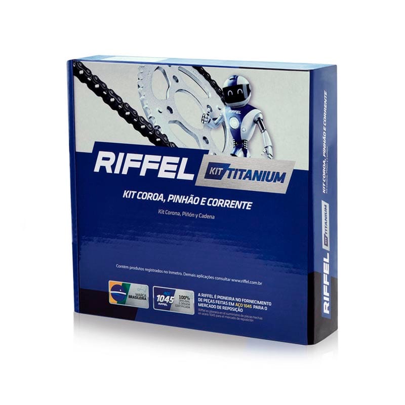 Kit Transmissão Riffel Titanium Aço 1045 Original